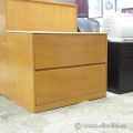 Medium Oak 2 Drawer Lateral File Cabinet
